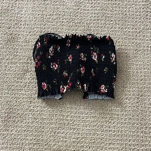 Flower swimsuit tube top